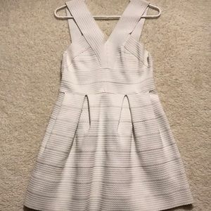 White Ribbed Dress